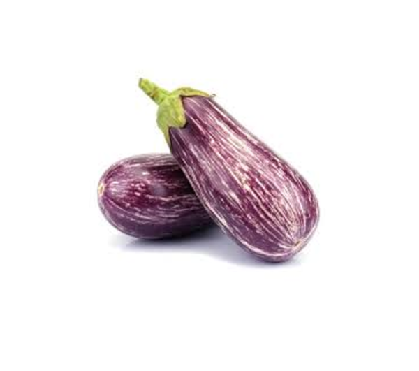 Réservé aux professionnels : Aubergines zébrées bio (1kg)