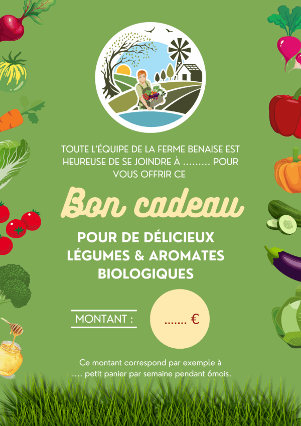 Bon cadeau "Produits de la Ferme Benaise"