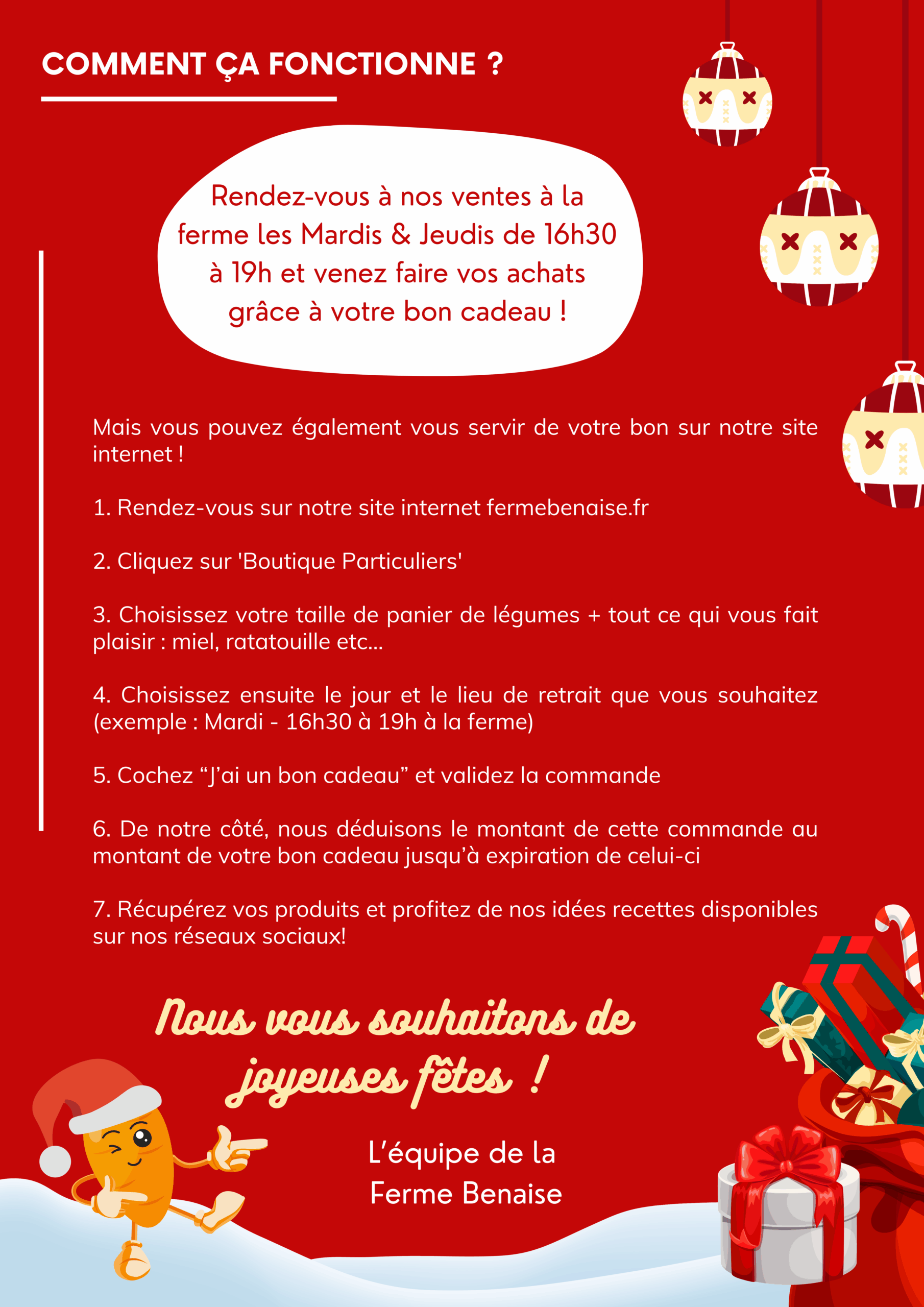 Bon cadeau "Produits de la Ferme Benaise" – Image 2